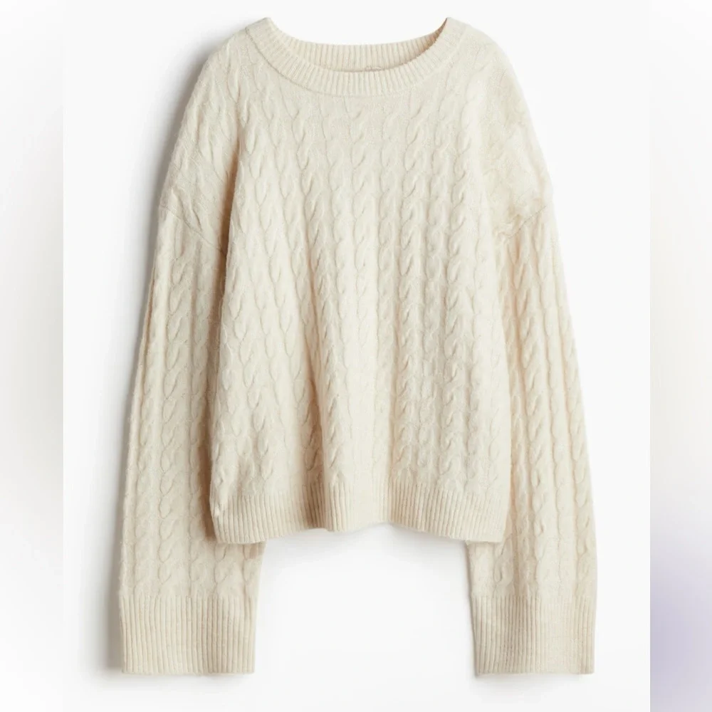 H&M CABLE-KNIT SWEATER - Picture 1 of 5